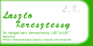 laszlo keresztessy business card